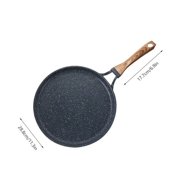 Medisinsk Stein Stekepanne Non-stick Støpejern Pannekakepanne Omelettgryte | Norvo