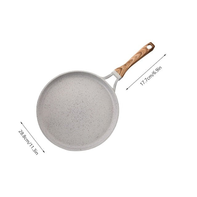 Medisinsk Stein Stekepanne Non-stick Støpejern Pannekakepanne Omelettgryte | Norvo