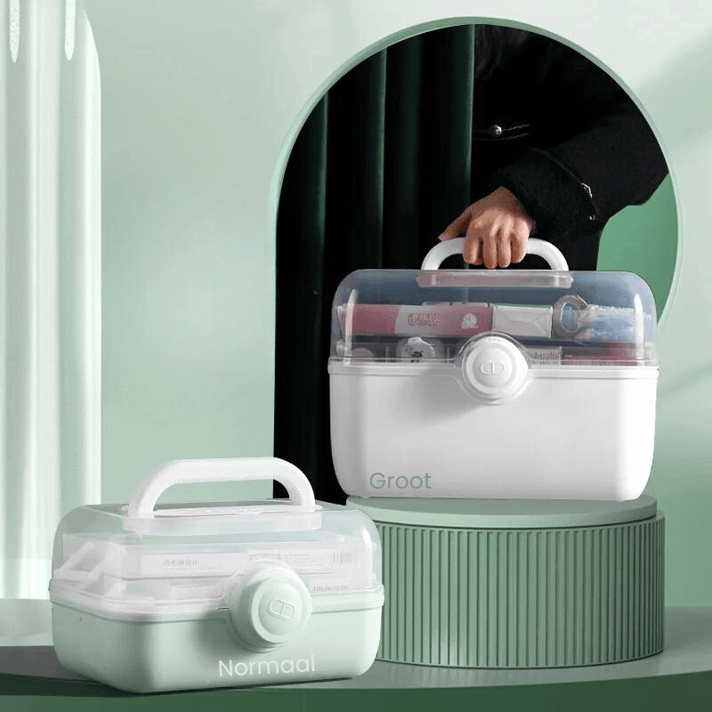 Norvo | MediSmart Pill Organiser – Kompakt ukentlig medisinoppbevaringsboks for hjemmet og reise