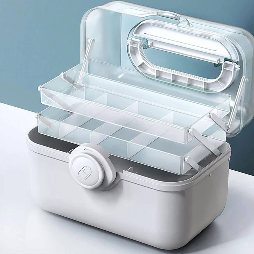 Norvo | MediSmart Pill Organiser – Kompakt ukentlig medisinoppbevaringsboks for hjemmet og reise