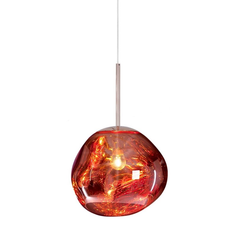 Norvo | Kunstnerisk Hengelampe av Smeltet Glass Moderne og Elegant Belysning for Innendørs