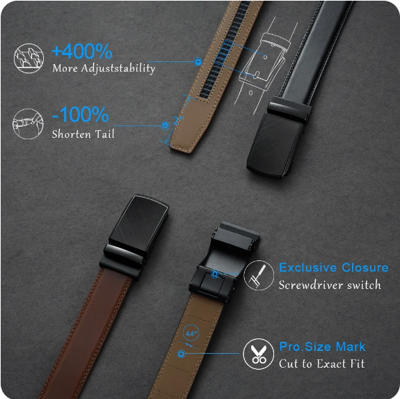 Norvo | Herrebelt med Automatisk Spenne - Eleganzio