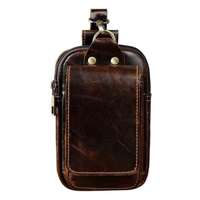 Norvo | Elegant lærbelte-pouch for menn