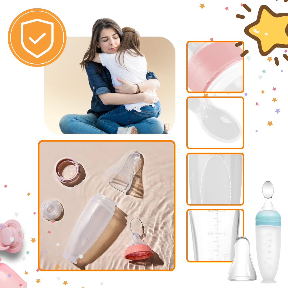 Anti-Søling Mateflaske med Skje