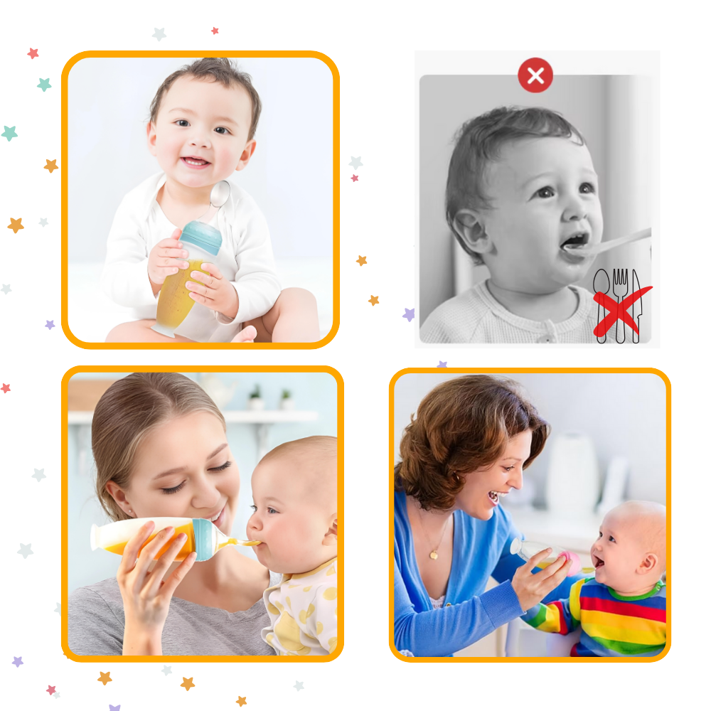 Anti-Søling Mateflaske med Skje