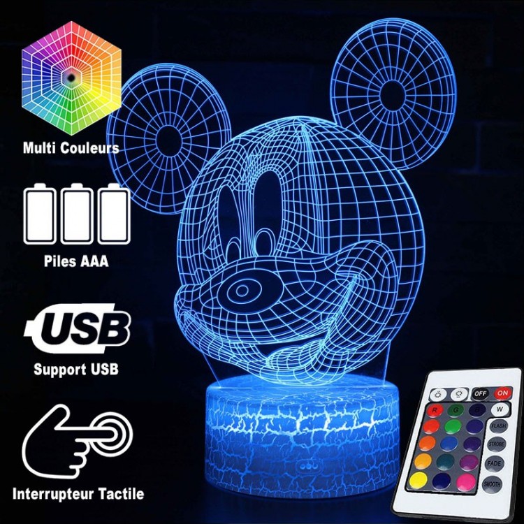 Norvo | 3D Lampe hode av Mickey