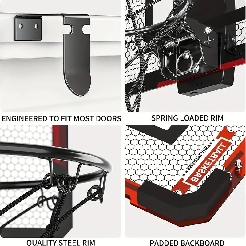 Norvo | Mini Basketball Ramme med Elektronisk Poengtavle - BouncePro