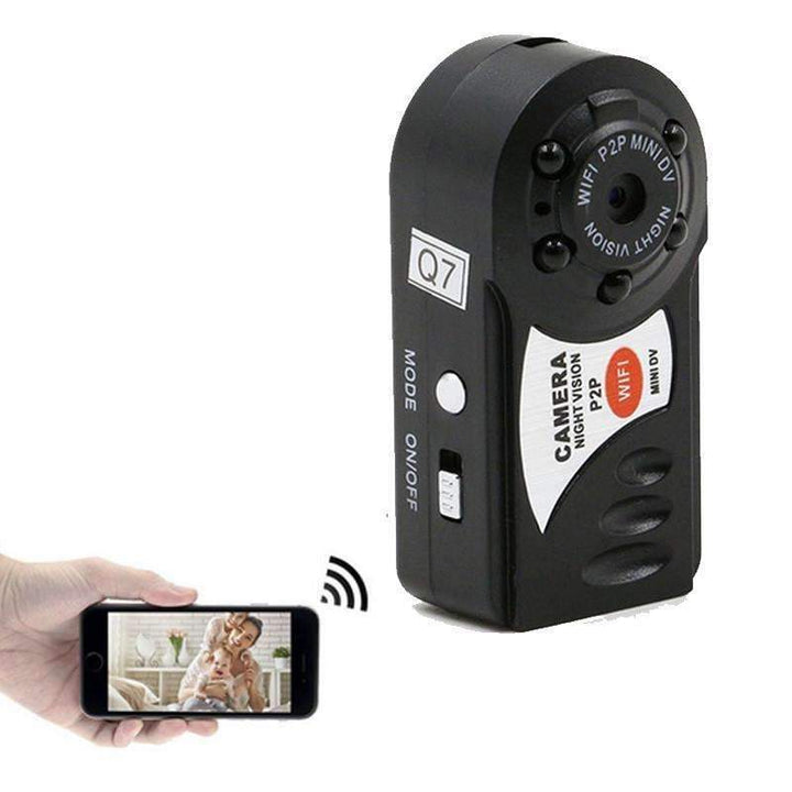 Norvo | Q7 Mini Camcorder - Videoopptaker Infrarød & Nattvisionskamera Bevegelsesdeteksjon