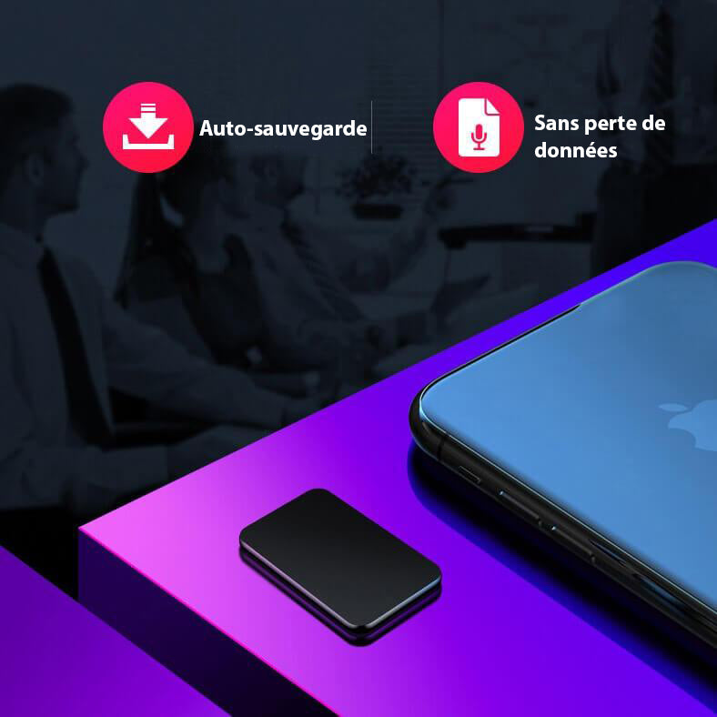 Norvo | UltraThin Mini Lydopptaker – Diskré Bærbar Opptak med Langt Batterilevetid