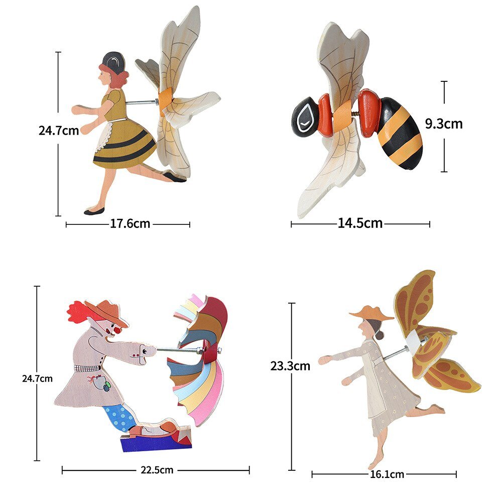 Norvo | Miss Bee Hagekunst Dekor Whirligigs Vindspinner