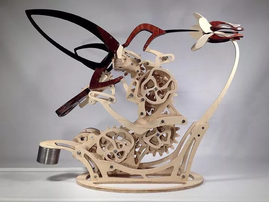 Norvo | 3D Tre Mekanisk Kolibri og Tre Mekanisk Skilpadde