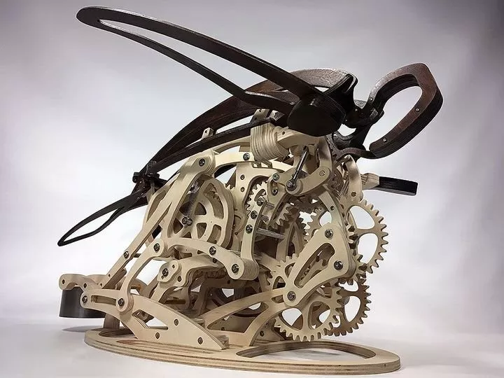 Norvo | 3D Tre Mekanisk Kolibri og Tre Mekanisk Skilpadde