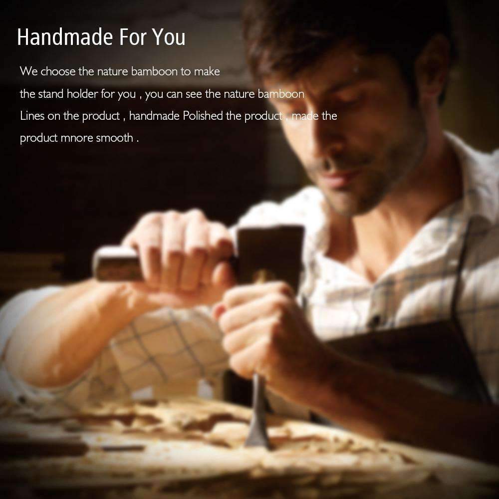 Norvo | Bambus Lader Holder Dock - Et Flott Sted å Oppbevare Gadgets!