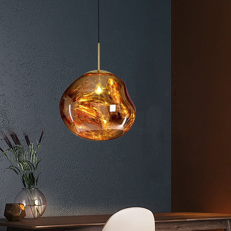 Norvo | Moderne Glass Ceiling Light - LunaLux