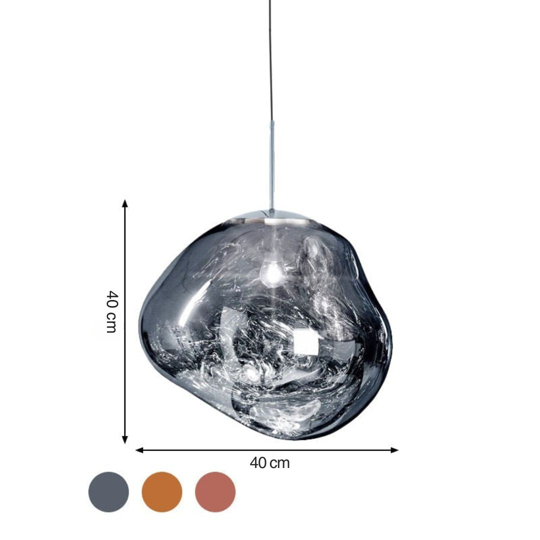 Norvo | Moderne Glass Ceiling Light - LunaLux