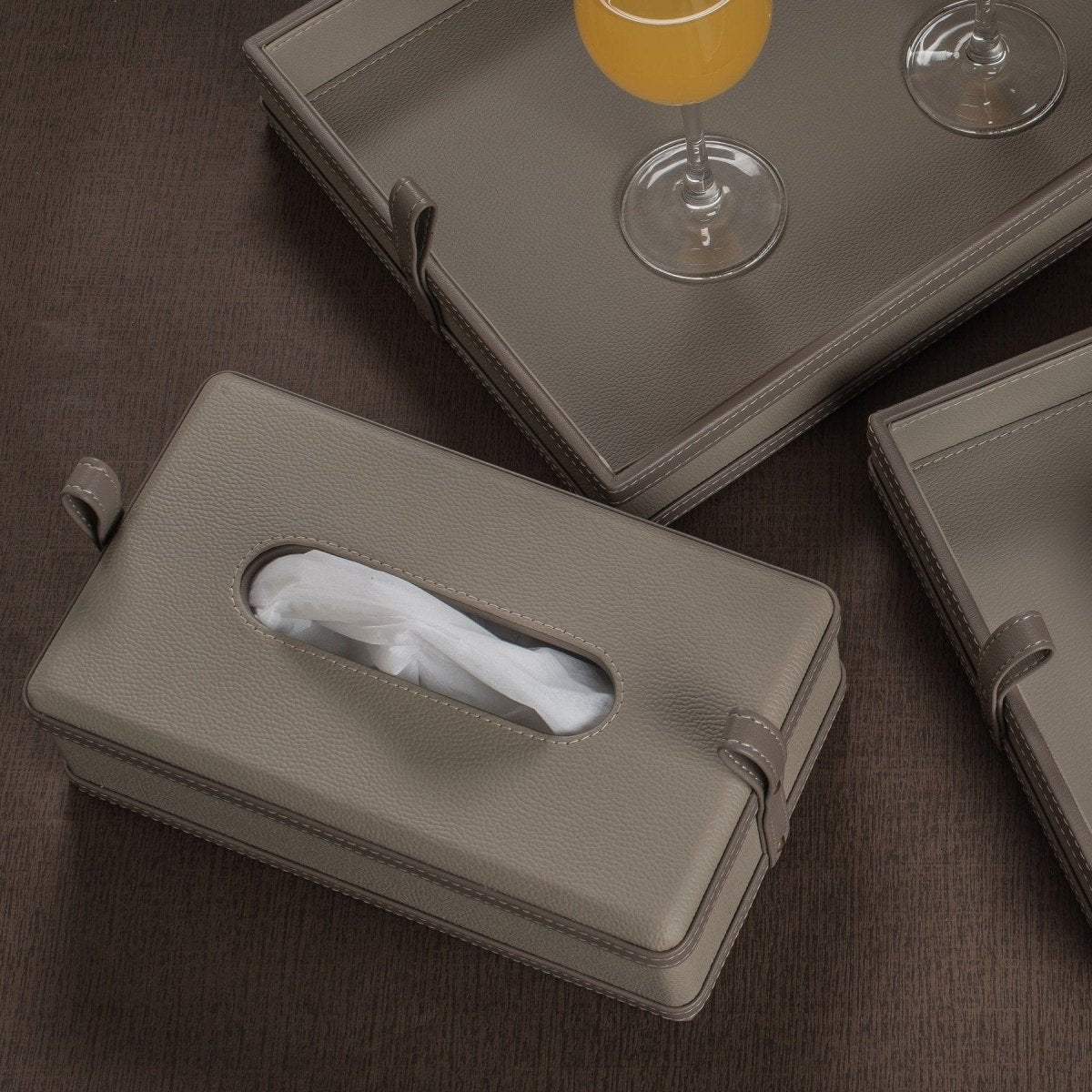 Norvo | Modèra Premium Leatherite Vevseske | Stilfull og slitesterk vevsorganisator for moderne rom