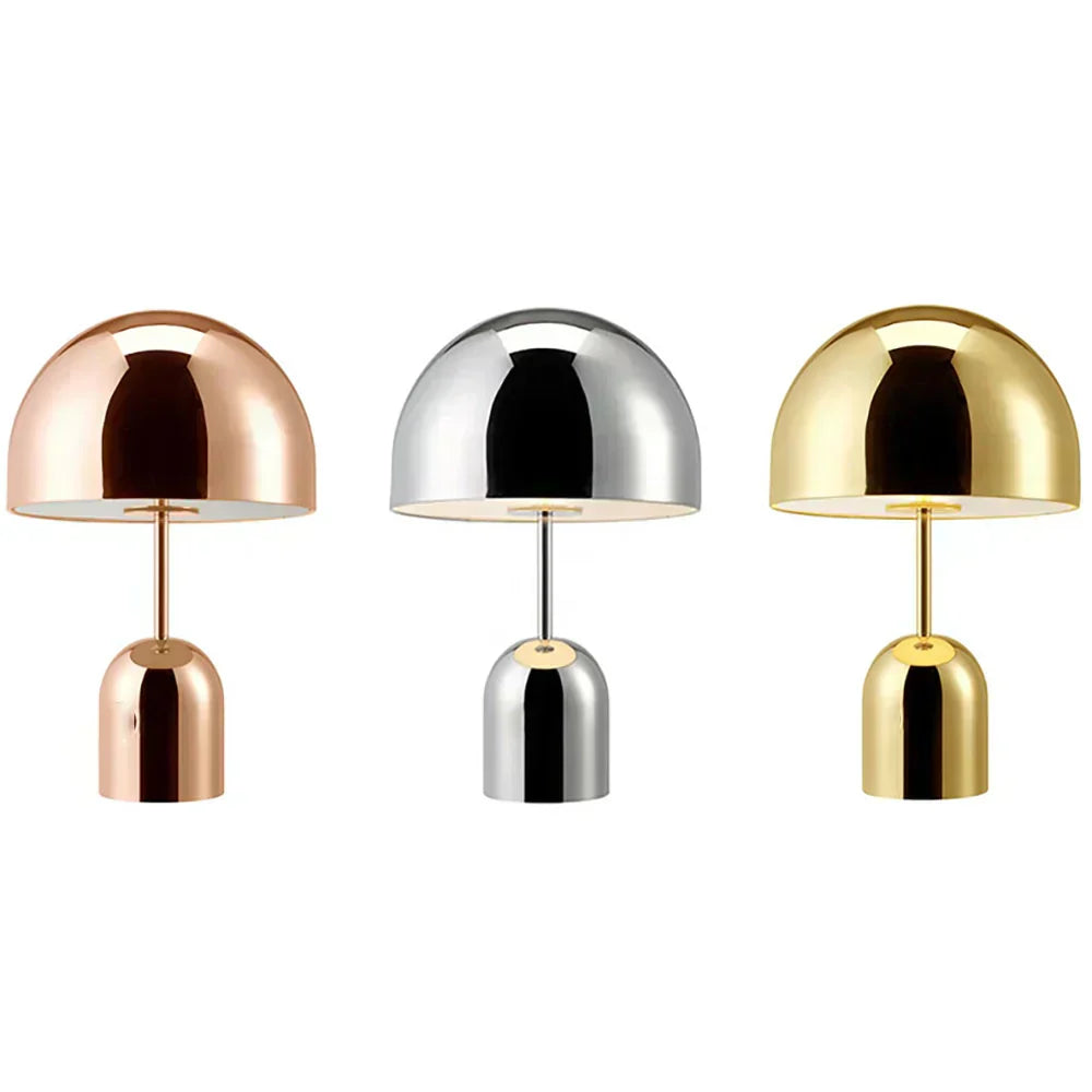 Norvo | Aeloria™ | Kobber Bordlampe med justerbar lysstyrke | Moderne belysning for stue og soverom