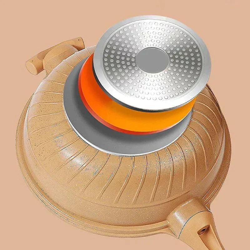 Norvo | Multifunksjonell Wokpanne med Non-Stick Belegg - CookFlex