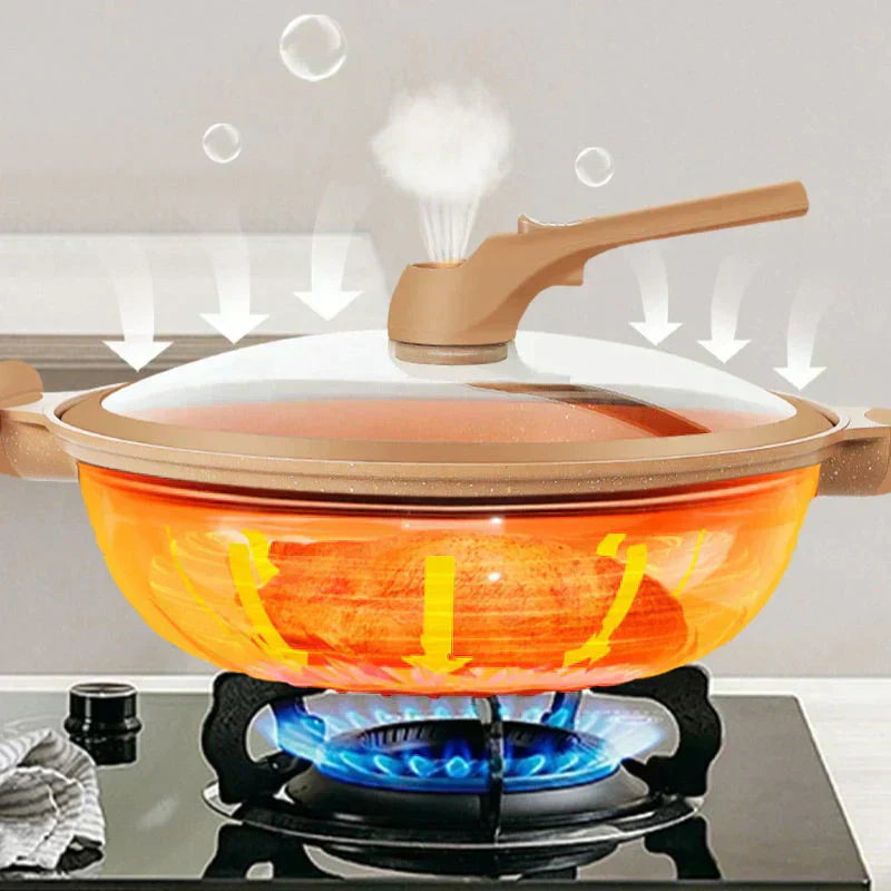 Norvo | Multifunksjonell Wokpanne med Non-Stick Belegg - CookFlex