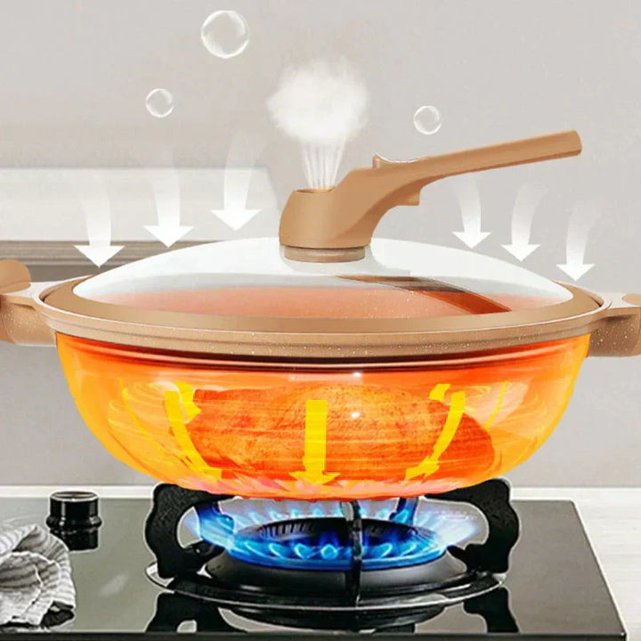 Norvo | Multifunksjonell Wokpanne med Non-Stick Belegg - CookFlex