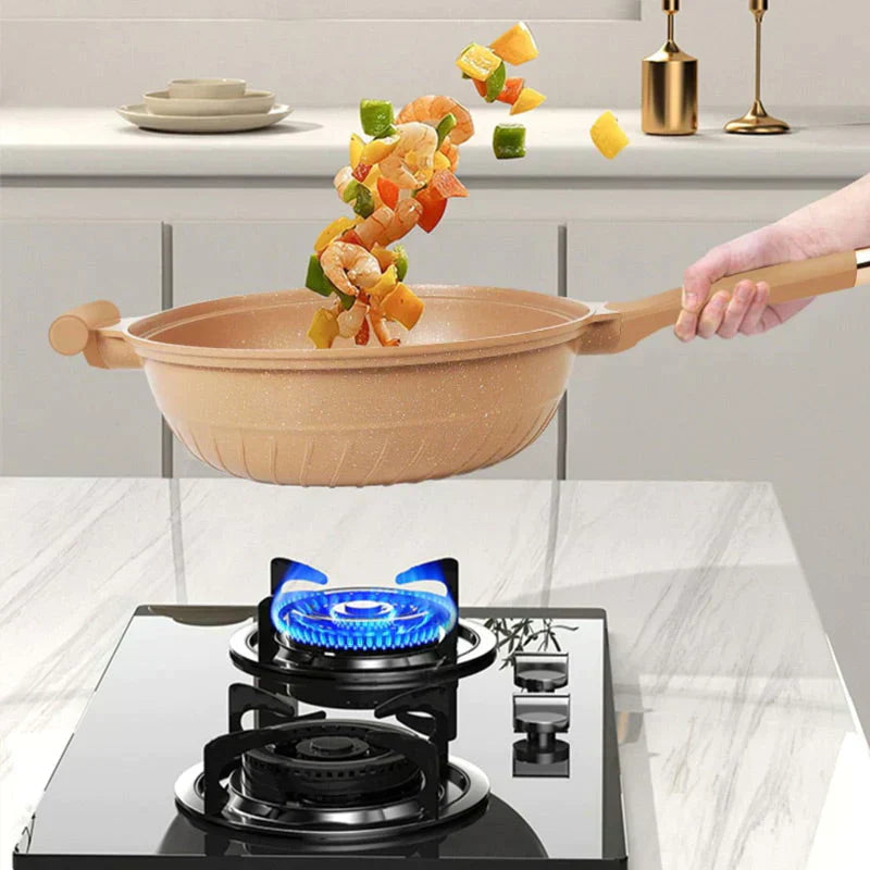 Norvo | Multifunksjonell Wokpanne med Non-Stick Belegg - CookFlex