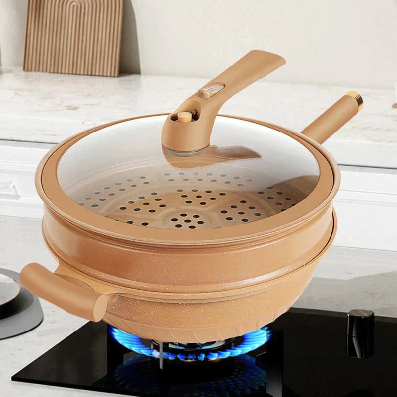 Norvo | Multifunksjonell Wokpanne med Non-Stick Belegg - CookFlex
