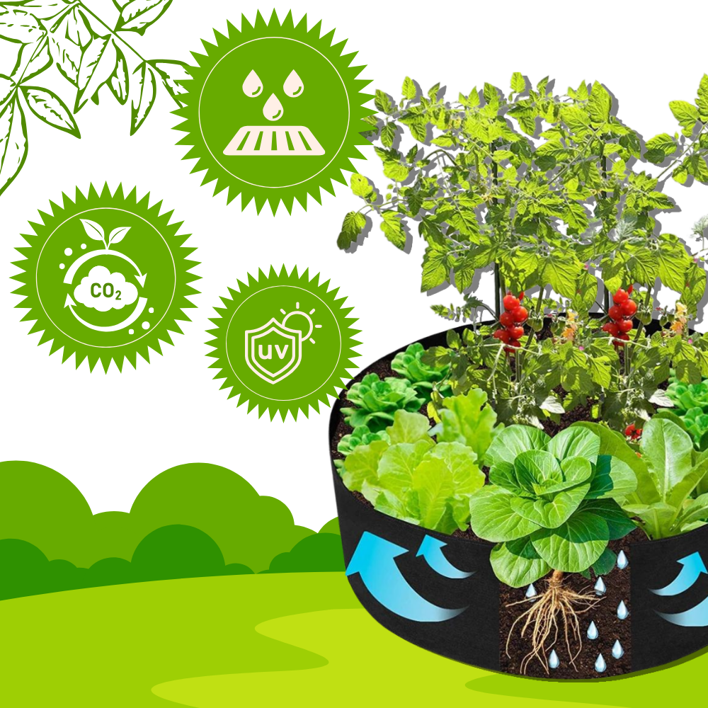 Allsidige pustende planteposer