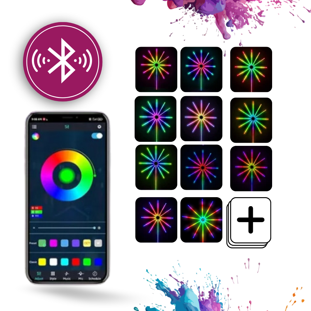 Musikksynkroniserte LED-Lysstriper