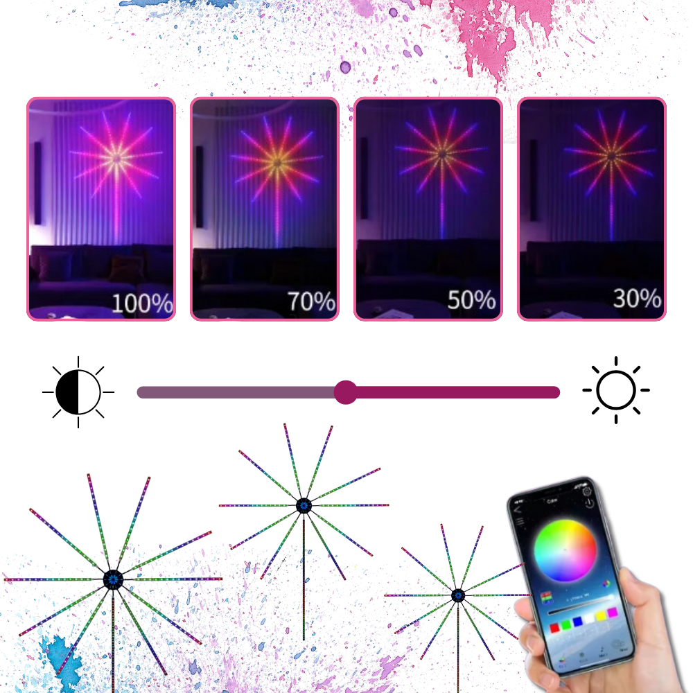 Musikksynkroniserte LED-Lysstriper