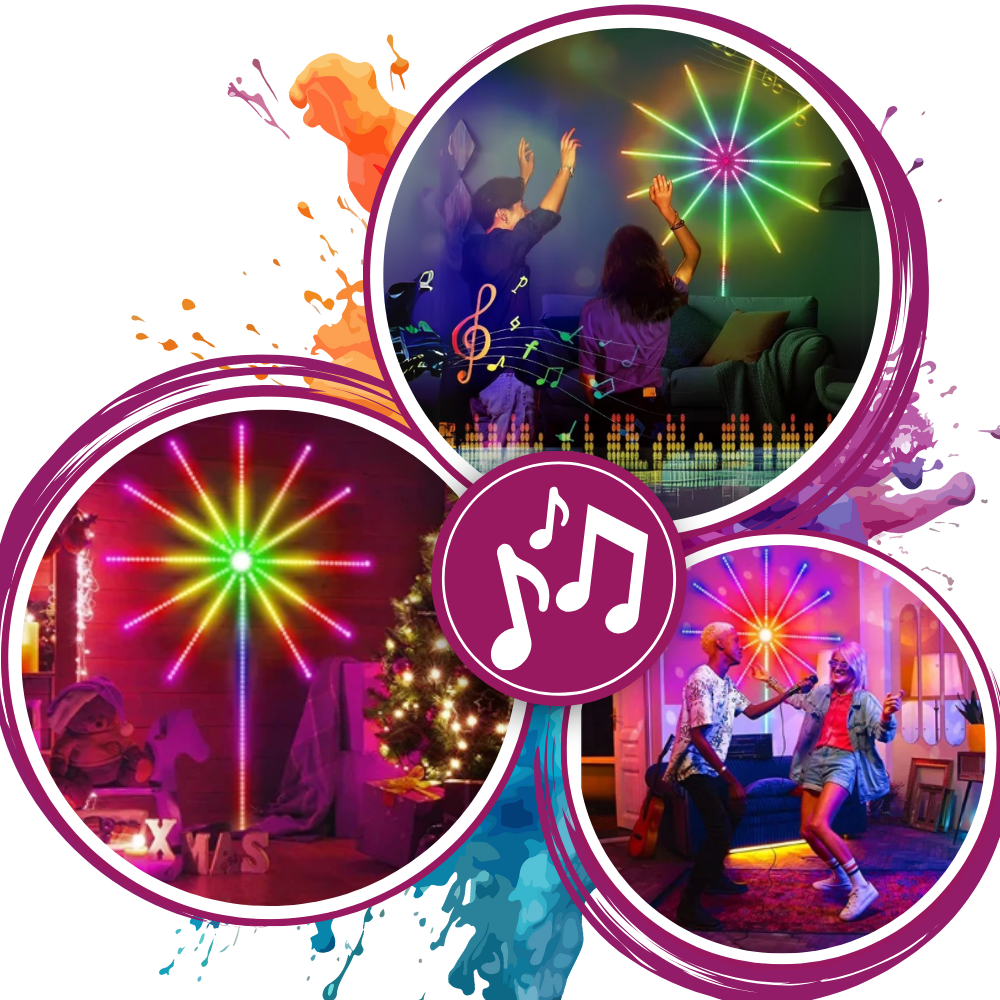 Musikksynkroniserte LED-Lysstriper