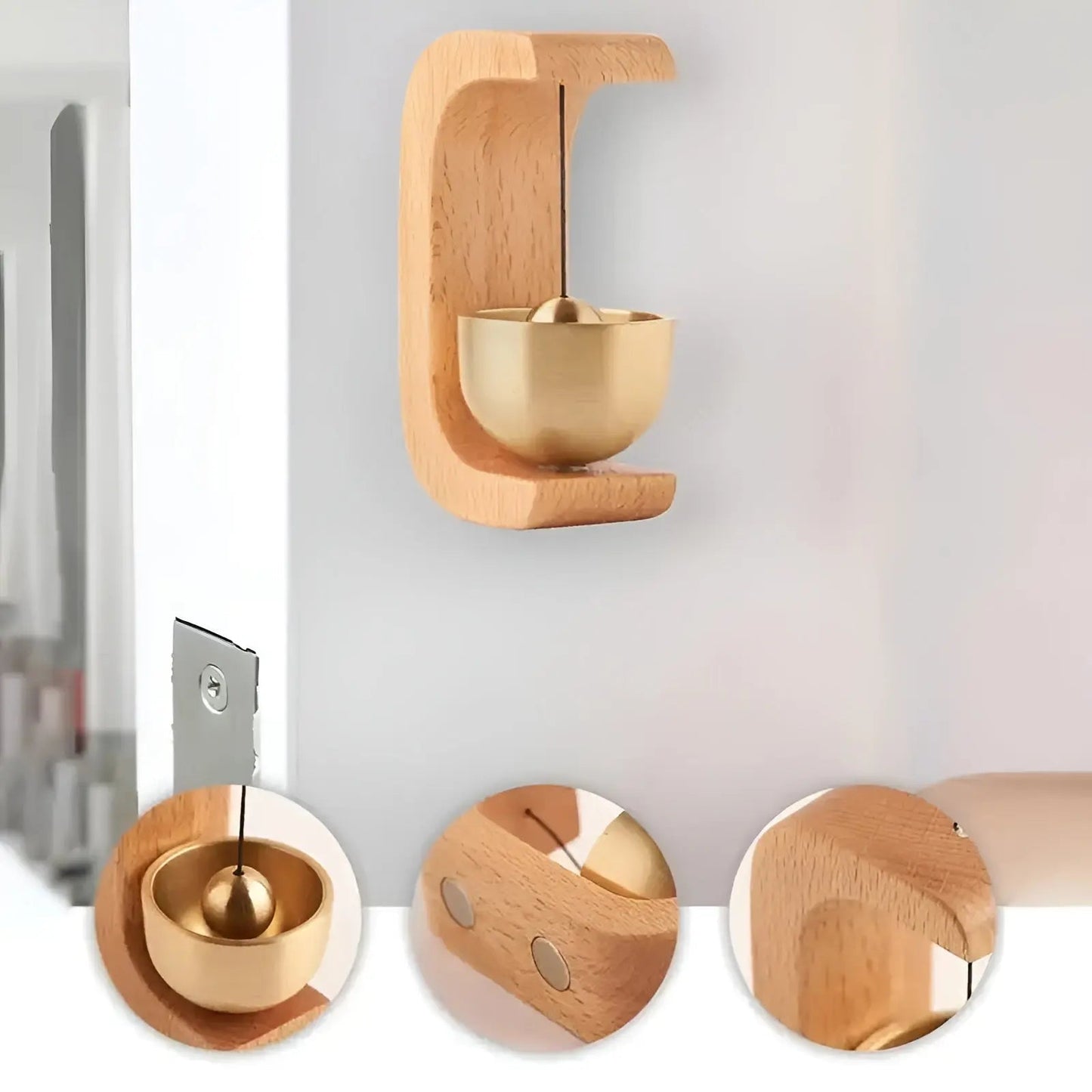 Norvo | Dørklokker - Melodisk - Dekorativt tre - Japansk stil - Sangskålklokke