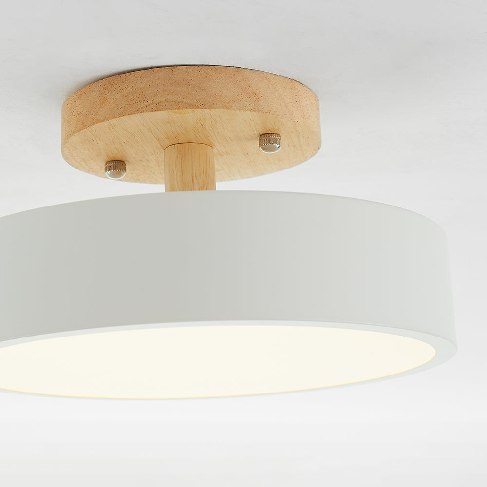 Norvo | Taklampe med treramme, innfelte lampe