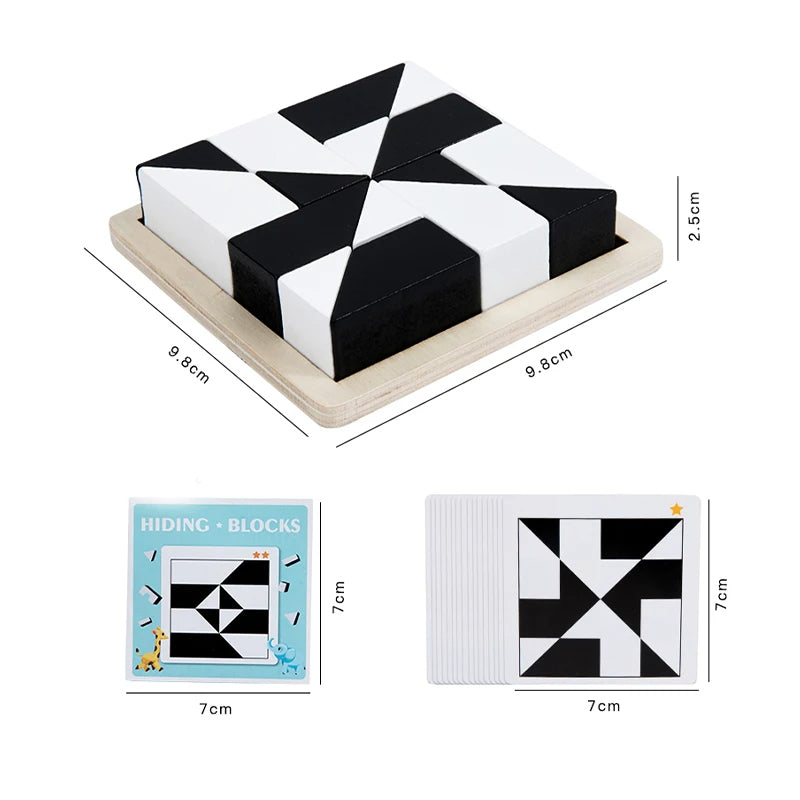 Norvo | Trematerial Tangram Puslespillblokker Spill