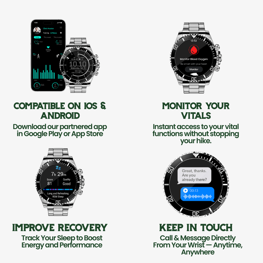 Norvo | Nexos Pro – Taktisk Smartklokke med GPS og 21-dagers batteri