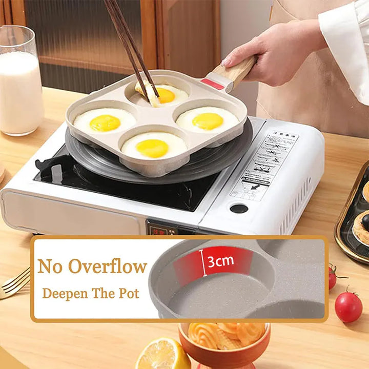 Non-stick egg stekepanne med lokk kjøkken frokost grill panne | Norvo