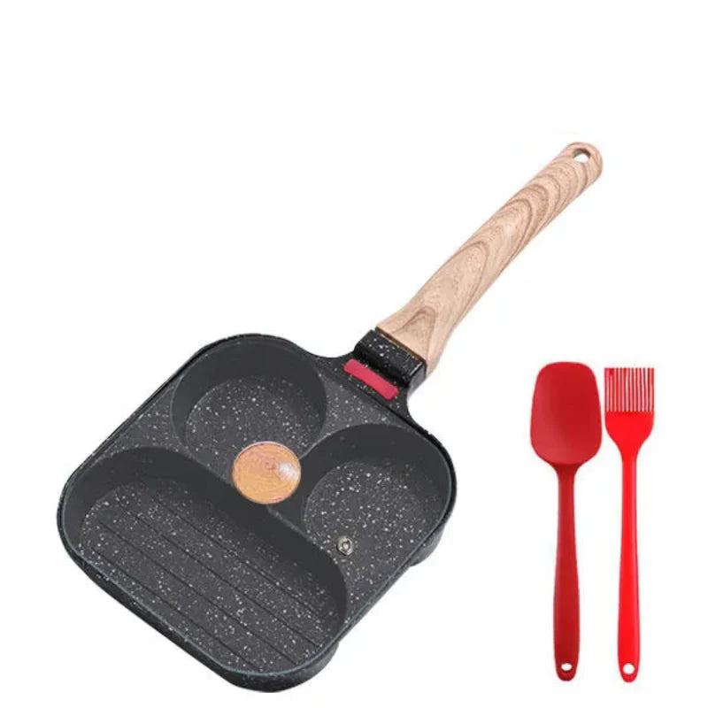 Non-stick egg stekepanne med lokk kjøkken frokost grill panne | Norvo