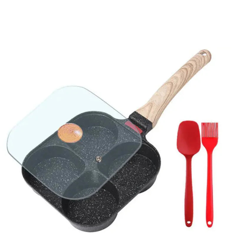 Non-stick egg stekepanne med lokk kjøkken frokost grill panne | Norvo