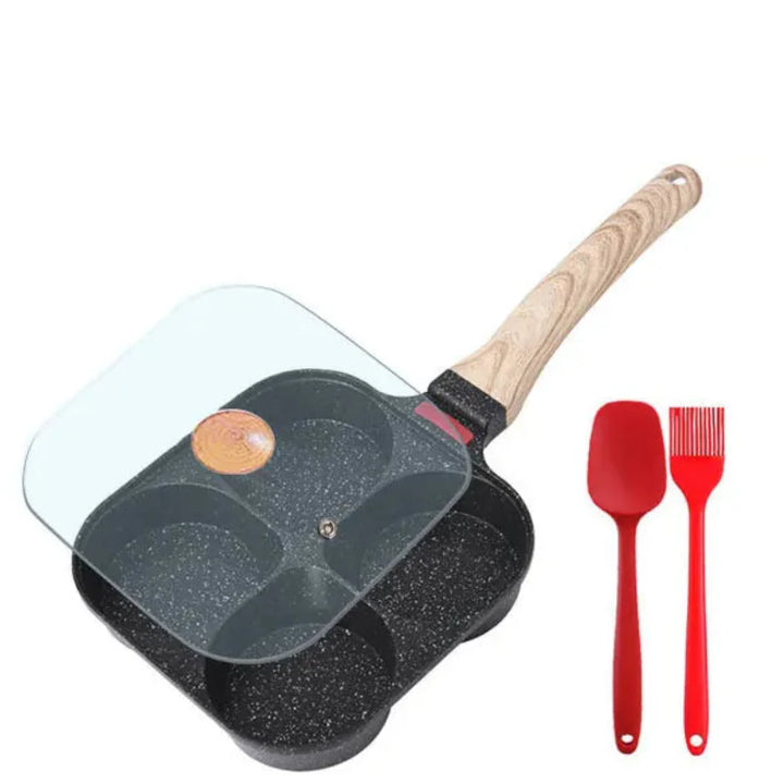 Non-stick egg stekepanne med lokk kjøkken frokost grill panne | Norvo