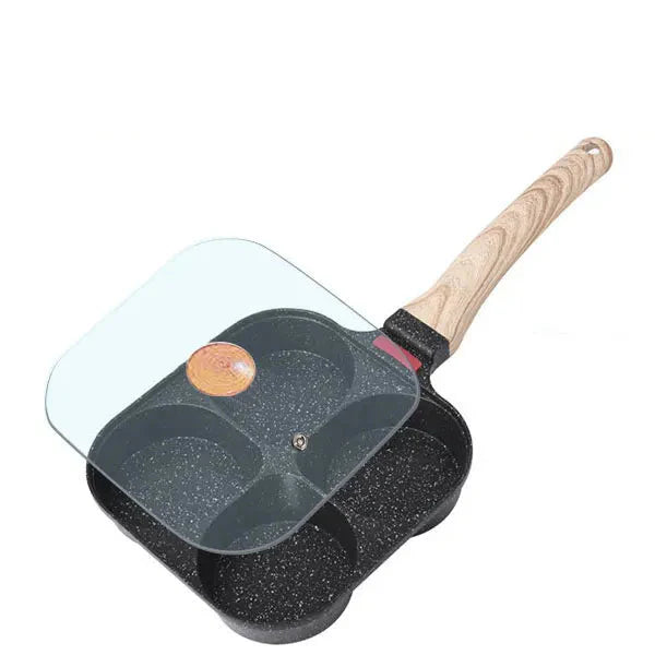 Non-stick egg stekepanne med lokk kjøkken frokost grill panne | Norvo