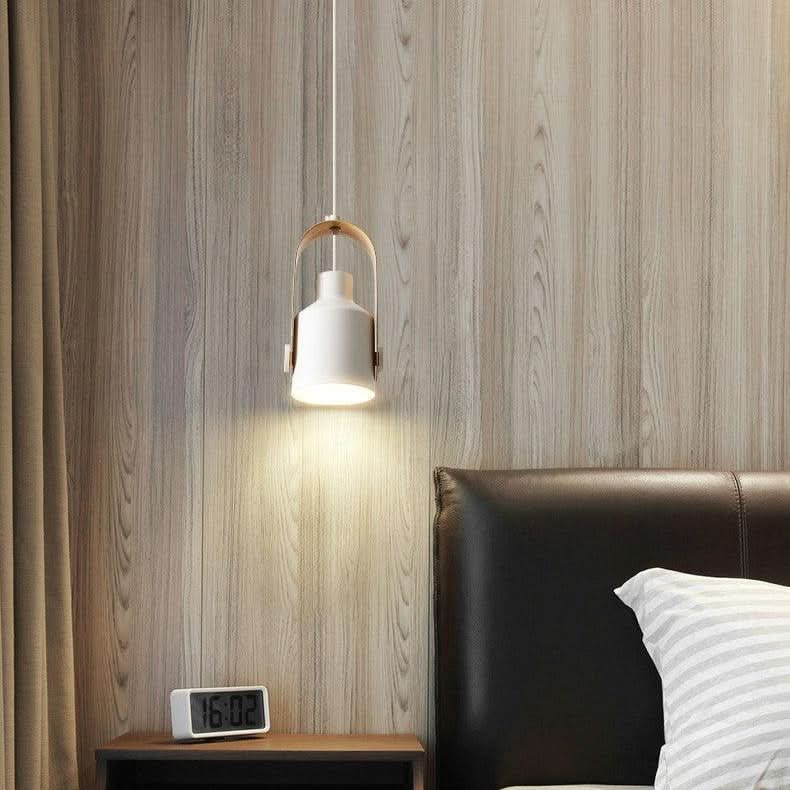 Norvo | Nordisk Tre & Metall Pendellampe – Minimalistisk Hengende Lys