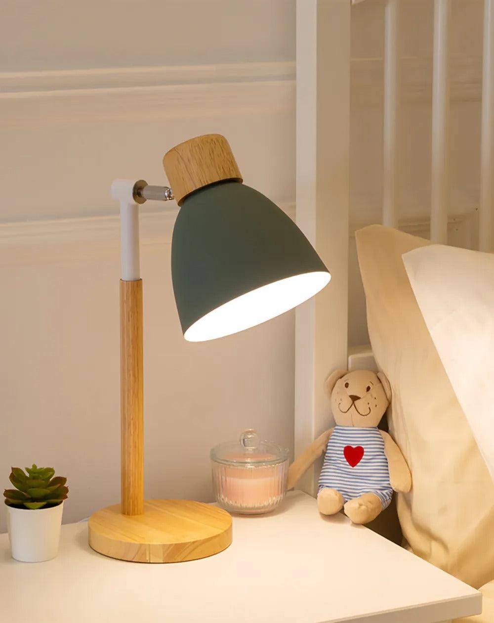 Norvo | Nordisk Bordlampe | Tre, Jern