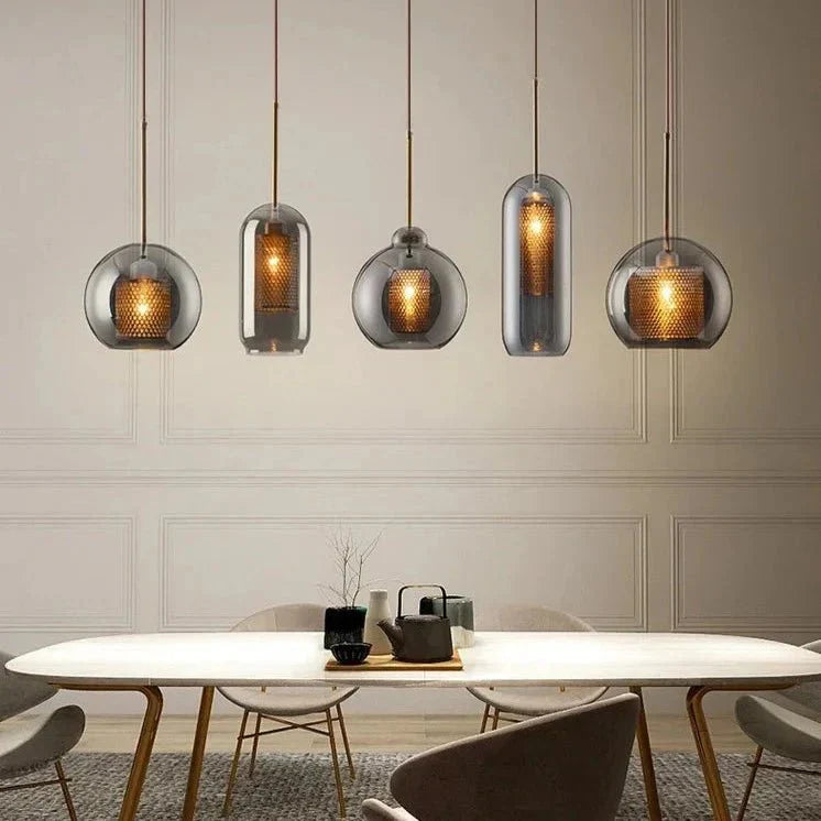 Norvo | UrbanBeam – Stilrent Jern- og Glass Henge Lys