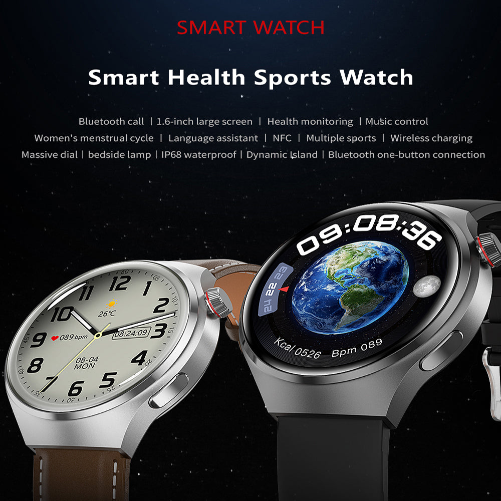 Norvo |  Gt4 Pro Smartwatch For Menn: Ip68 Nfc Gps Tracker, Amoled 360*360 Hd-Skjerm, Hjertefrekvens, Bluetooth-Samtale Begrenset Utgave