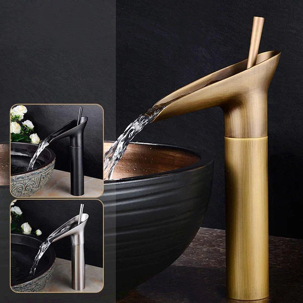 Norvo | Waterfall Antique Kran Badvask Kran Messing Vaskeblandere