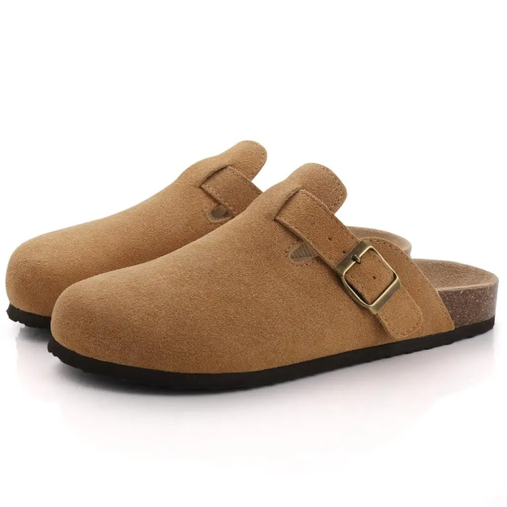 Norvo | Herresandaler FootRest med fleece og korksåle