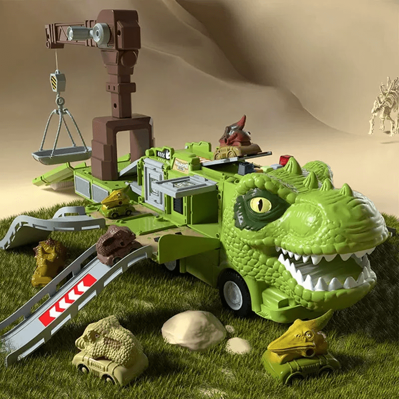 Norvo | Dino Truck Toy Spennende transportoppdrag med lagringsfunksjon