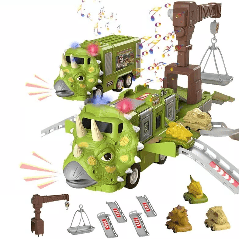 Norvo | Dino Truck Toy Spennende transportoppdrag med lagringsfunksjon
