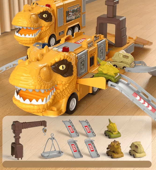 Norvo | Dino Truck Toy Spennende transportoppdrag med lagringsfunksjon