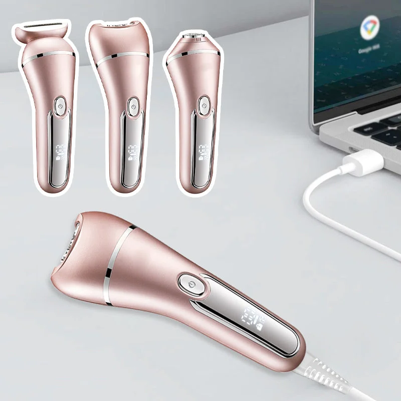 Norvo | SkinGlide 3-i-1 Elektrisk Barbermaskin – Vanntett og Oppladbar