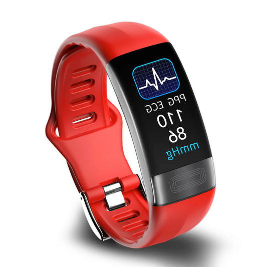 Smart armbånd blodtrykksmonitor - EKG, hjertefrekvens, oksygenmetning og søvnovervåker - FDA godkjent